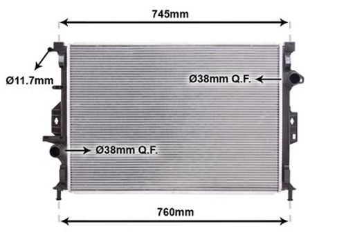 Image du produit pour Radiateur, refroidissement du moteur