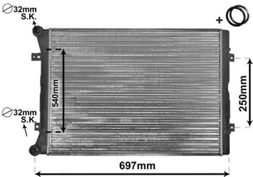 Image du produit pour Radiateur, refroidissement du moteur