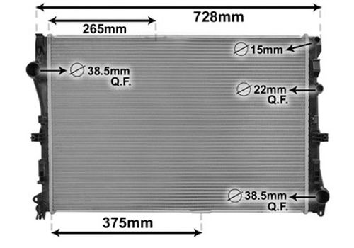Image du produit pour Radiateur, refroidissement du moteur