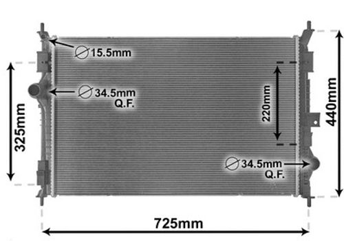 Image du produit pour Radiateur, refroidissement du moteur