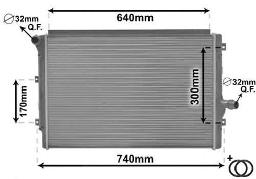 Image du produit pour Radiateur, refroidissement du moteur