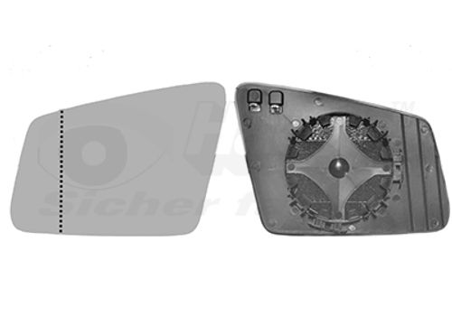 Image du produit pour Verre de rétroviseur, rétroviseur extérieur * HAGUS *