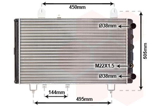 Image du produit pour Radiateur, refroidissement du moteur