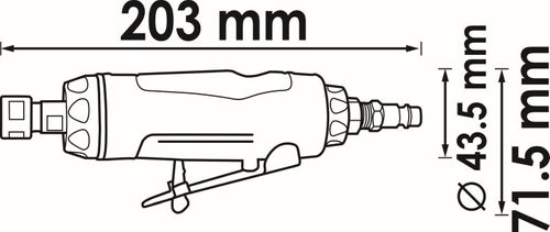 Image du produit pour Ponceuse droite (air comprimé)
