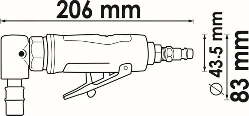 Image du produit pour Ponceuse droite (air comprimé)
