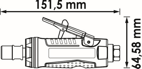 Image du produit pour Ponceuse droite (air comprimé)