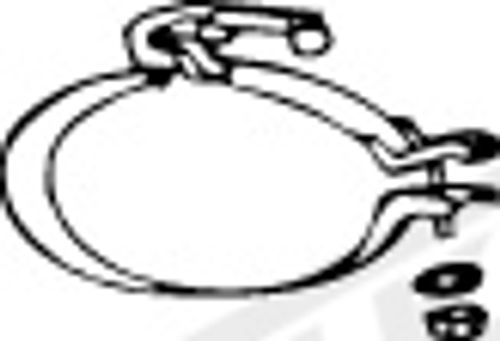 Image du produit pour Pièce de serrage, échappement