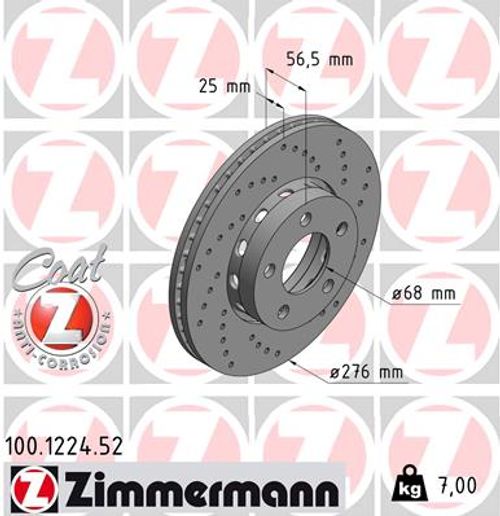 Image du produit pour Disque de frein DISQUE DE FREIN SPORT COAT Z