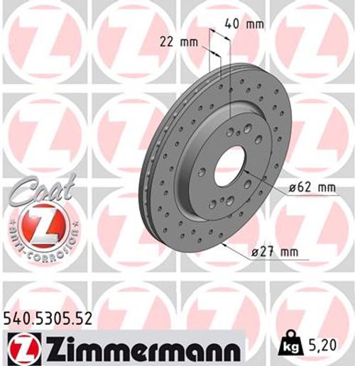 Image du produit pour Disque de frein DISQUE DE FREIN SPORT COAT Z