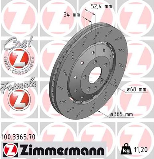 Image du produit pour Disque de frein FORMULA Z DISQUE DE FREIN