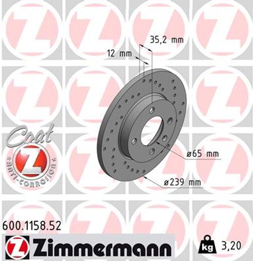 Image du produit pour Disque de frein DISQUE DE FREIN SPORT COAT Z